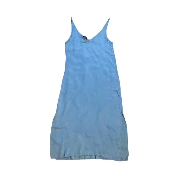 JCrew Collection limited-edition embellished V-neck slip dress in cupro blend - Picture 4 of 5